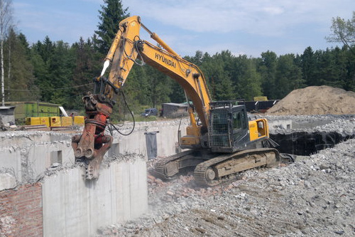 Экскаватор HYUNDAI R-250LC-7 с гидроножницами